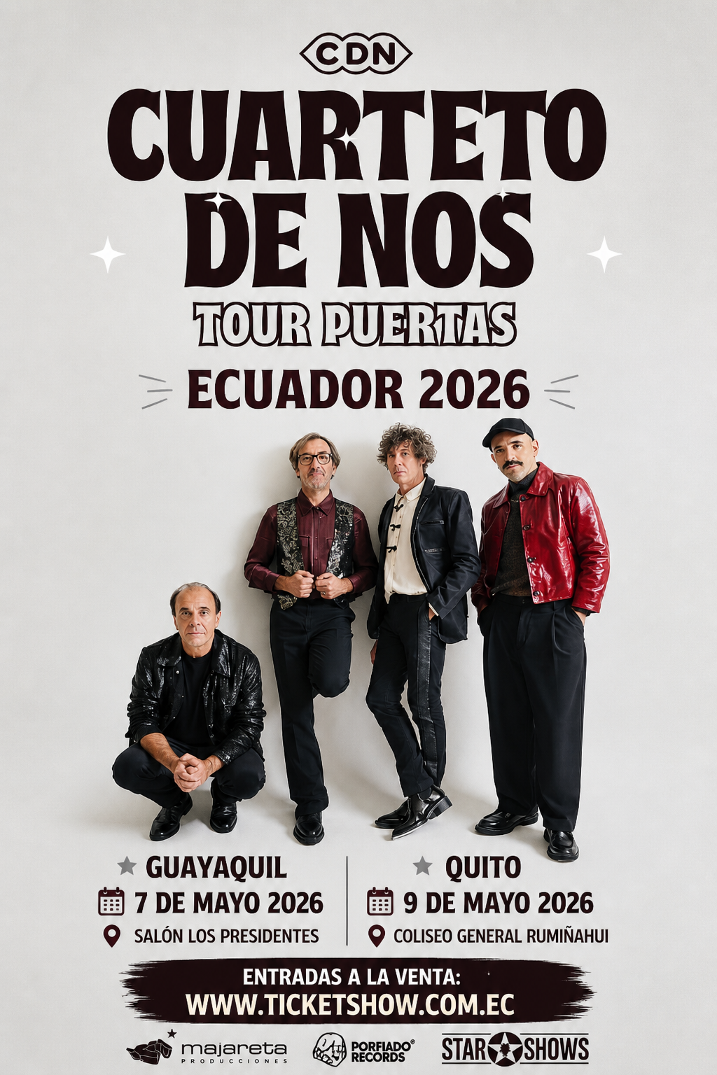 Cuarteto De Nos "Tour Puertas" - Guayaquil