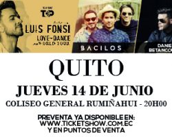 LUIS FONSI LOVE + DANCE 2018 WORLD TOUR – QUITO