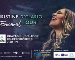 CHRISTINE D´CLARIO – EMANUEL TOUR GUAYAQUIL